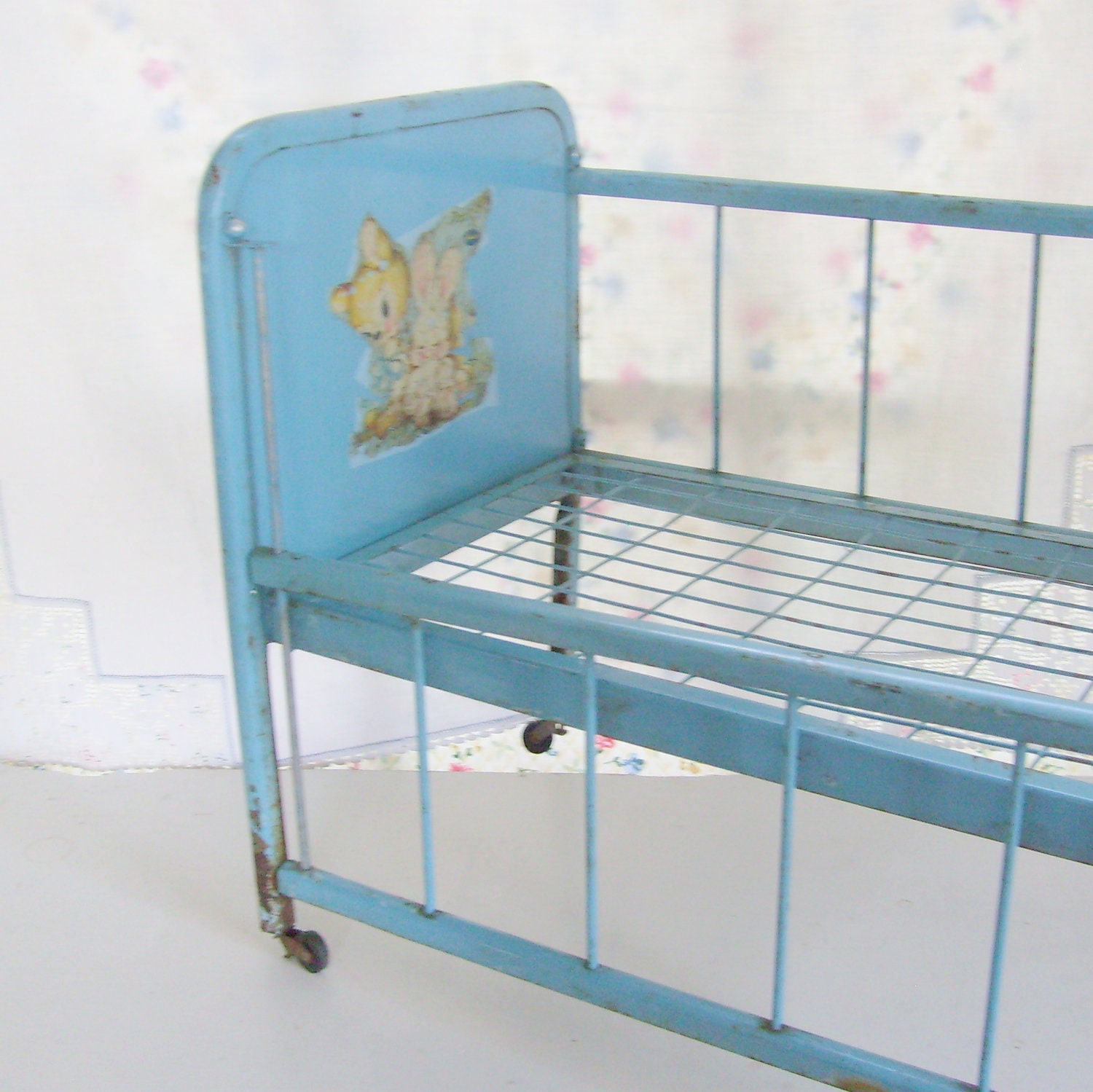 metal doll crib