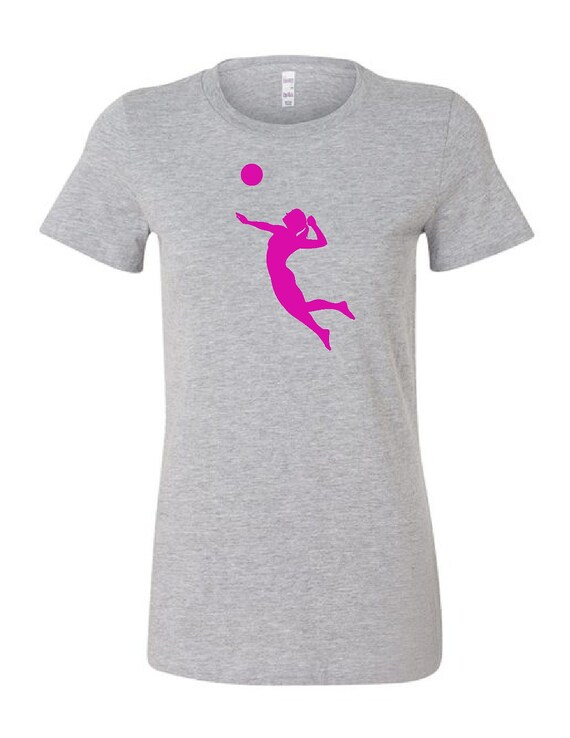 Women's volleyball tshirt MORE COLORS by Chick9Clothing on Etsy