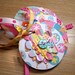 Aqua and Pink Flower Mini Premade Scrapbook Album