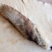Fox tail - real eco-friendly wild red fox fur tail on extra strong braided leather belt loop for totem ritual and dance RF01