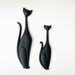 Mid Century Modern Black Cat Plaques - Wall Art