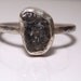 RESERVED for Kate: Sterling silver and medium grey conflict free rough diamond ring