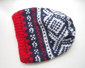 Slouchy Nordic Winter Hat - PDF knitting pattern