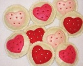 Valentine HEART FELT Pretend Play Cookies Set Of 4 Perfect for Valentines Il_170x135