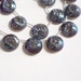 Metallic Blue Paltinum Titanium Druzy Calibrated Briolettes Round PERFECT Earring Size