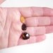 VIVID Firey Ethiopian Opal Rich Smokey Quartz Gemstone Pendant Connector Briolette Bead Set