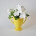 hazel atlas yellow pitcher--vase--syrup pitcher