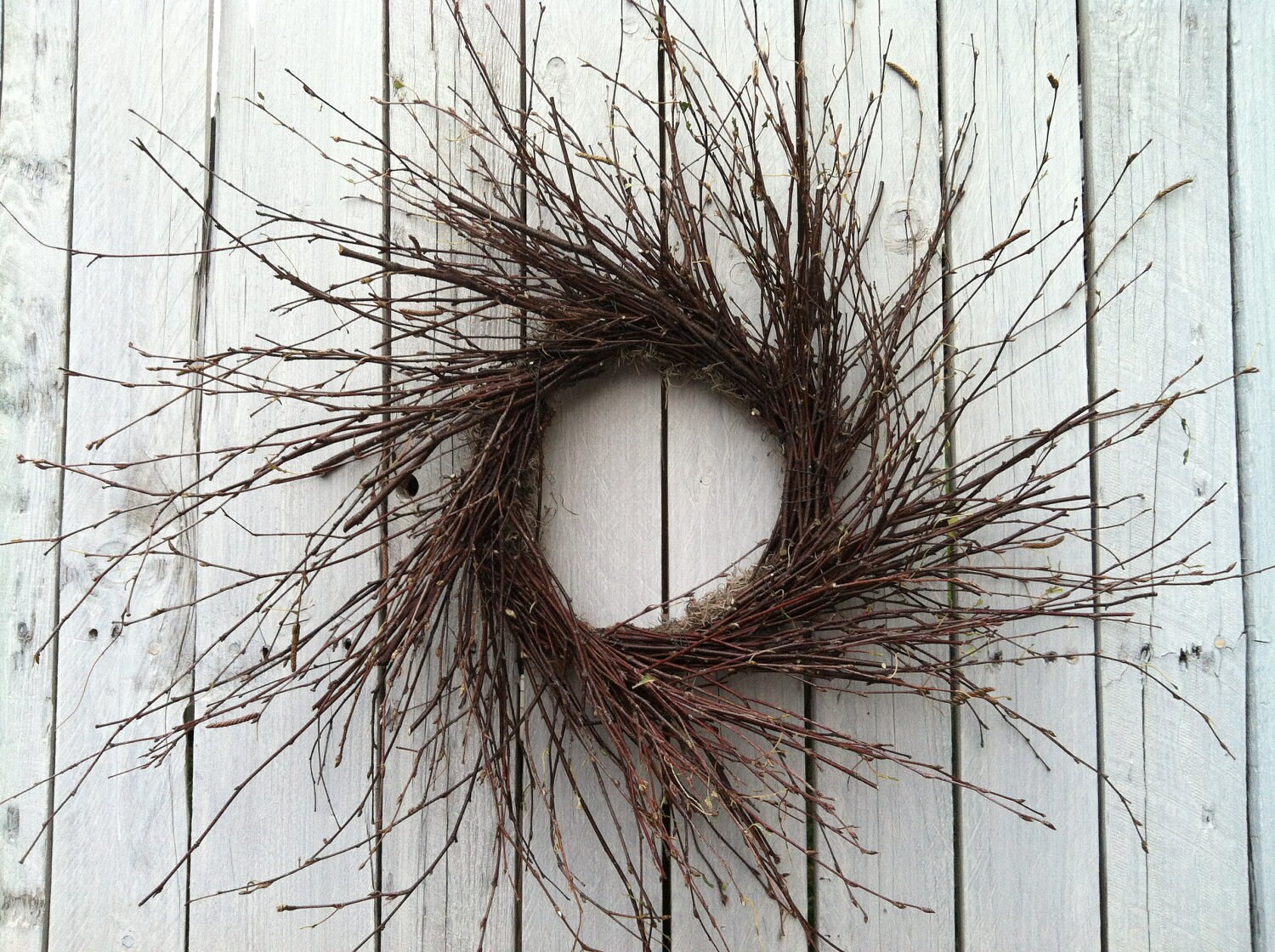 Birch Twig Country Rustic Wreath by marigoldsdesigns on Etsy