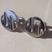 Men's Silver Cufflinks Vintage Circle