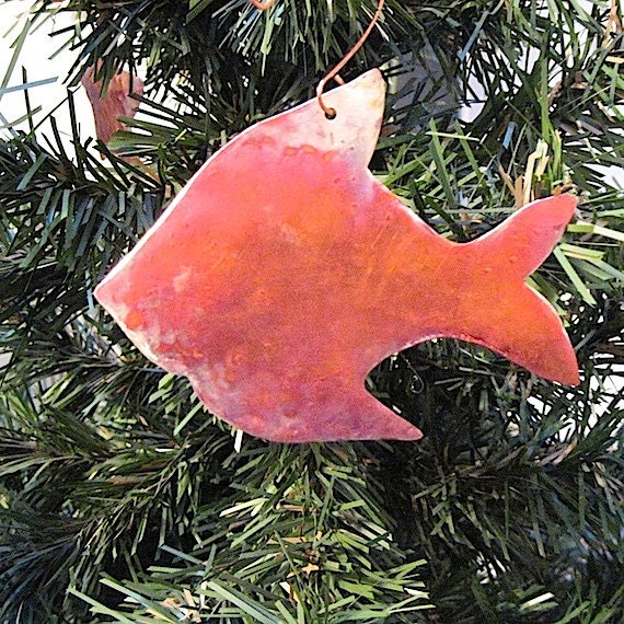 fish ornament christmas tree ornament by roughmagicholidays fish ornament christmas tree ornament by roughmagicholidays