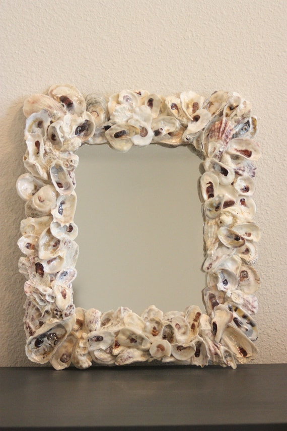 Oyster Shell Mirror by cherylsshells on Etsy