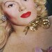 Vintage gold tone pearl flower cluster brooch Wedding Bridal