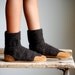 Kids Wool Slipper Boots, Leather Soles, Eco Friendly, size 11.5, Mud Pies