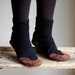 Mens Wool Slipper Socks, Eco Friendly, men size 10, Peekaboo