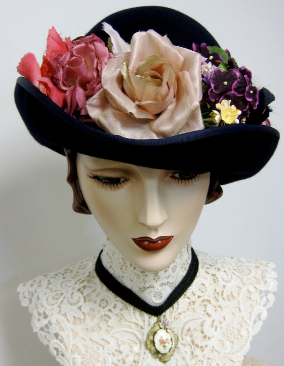 Victorian Ladies Bowler by ThistleCottageStudio steampunk buy now online