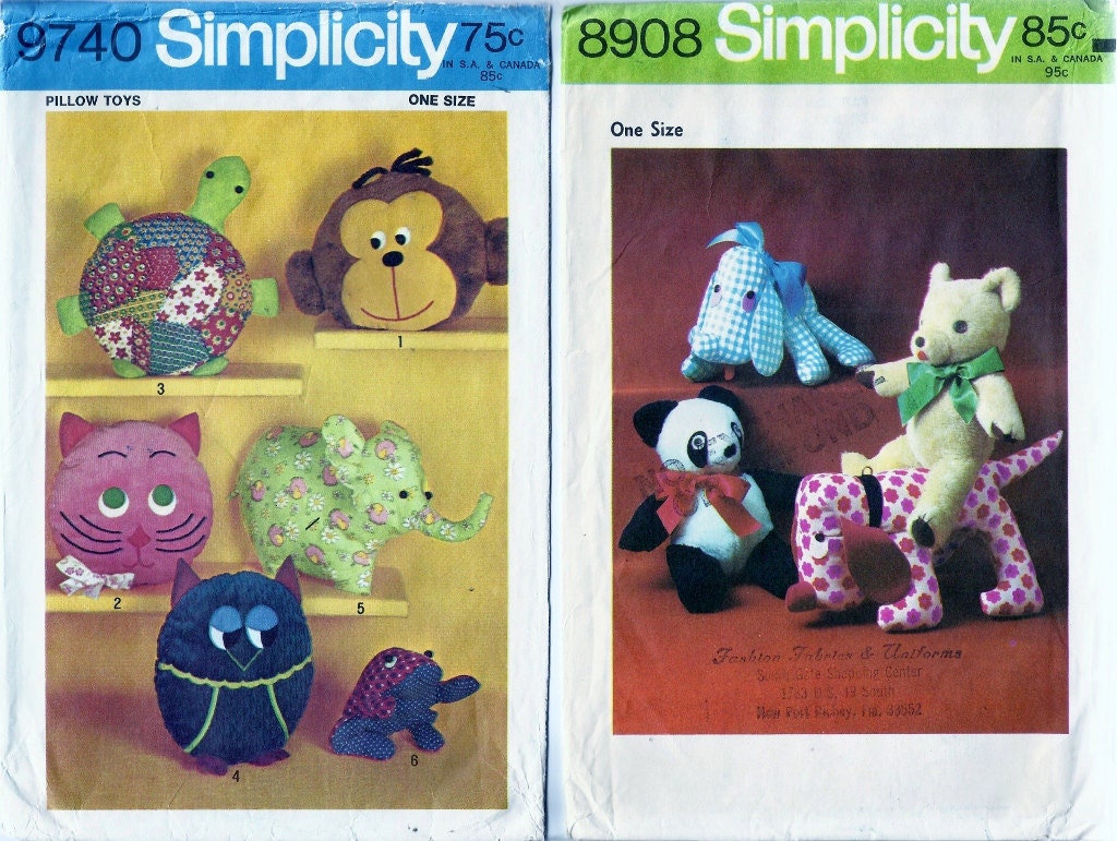 simplicity soft toy patterns