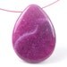 Purple Red JADE Teardrop Pendant Bead 40x30mm (e3203)