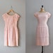 S A L E lace dress / 1950s dress / Pink Pinwheel Lace