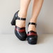 platform shoes / 1970s platforms heels / Harakumi Mary Janes