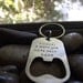 Stainless steel bottle opener keychain or Pet Tag