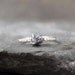 Uncut Rough Diamond Solitaire Engagement Ring - Sterling Silver Artisan Jewellery - Handmade and Designed by A Second Time