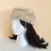 Vintage Beige Fur Hat. Winter Hat. Fall. Accessory. Tan. Brown. Vintage Fur Hat. 1960s.