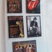 5 Classic Rock N Roll Set of Handmade Upcycled Mini Art Magnets for Office Home School Locker Gifts Free Shipping