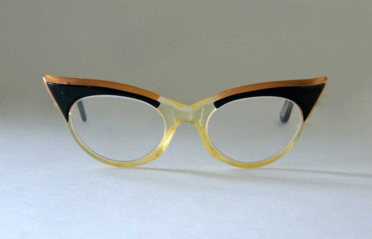 Vintage Cateye Glasses 1950s Mid Century Women S Eyewear