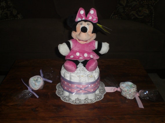 Minnie Mouse Diaper Cakes Baby Shower Centerpieces other