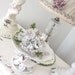 Vintage French Beaded Flower - Glass Beads - Handmade