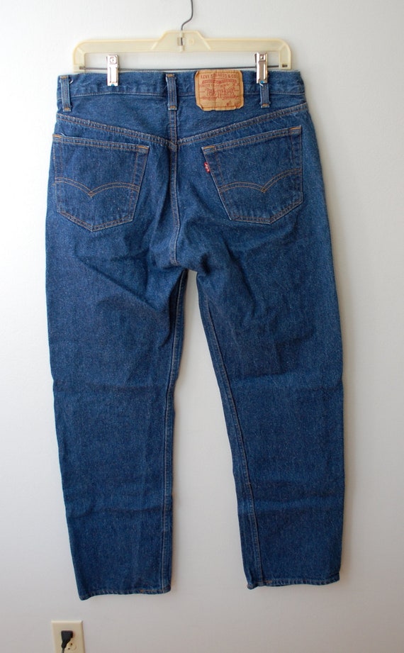 Vintage LEVI'S 501 Denim Jeans w34 l32 Made by ilovevintagestuff