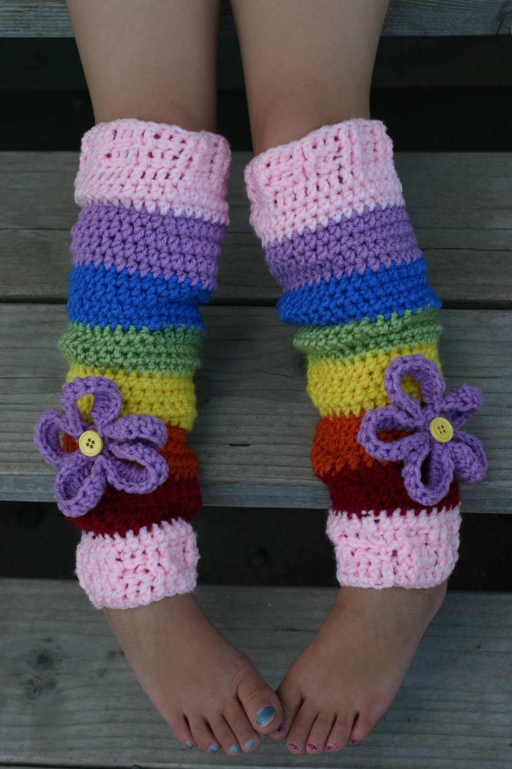 Cute Crocheted Leg Warmers