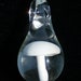 White Glass Mushroom Pendant
