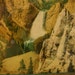 Antique/Vintage 1902 William Henry Jackson Photo of Lower Falls of Yellowstone