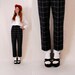 Vintage High Waist Pants s/m - PENDLETON high waist trouser, wool trouser, cropped trouser pant, navy plaid wool - FREE Worldwide Shipping