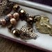 Art Nouveau Award Medal Assemblage Necklace