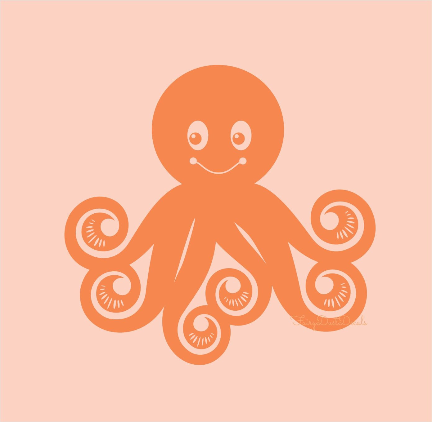 Octopus wall decal nursery wall decal under the sea vinyl