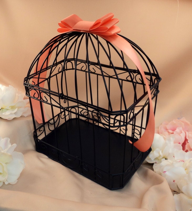 Custom Colors Wedding Card Box Bird Cage...Painted in ANY