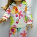Fun, flowery pajamas for American girl doll