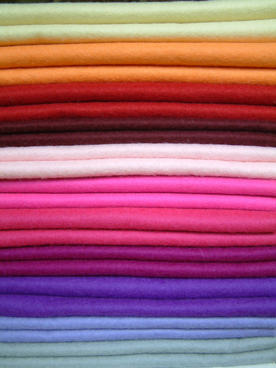 Pure Wool Felt Sheets Bundle Fresh Greens by MichelleGood