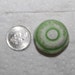 FANTASTIC BEACH GLASS Pottery Knob Awesome Mint Green Pendent Size Beauty zy334