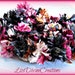 Luxurious Burgandy Full Bodied Varigated Boa Double Banded Hair Scrunchie SALE Was 2.75 Now 2.50