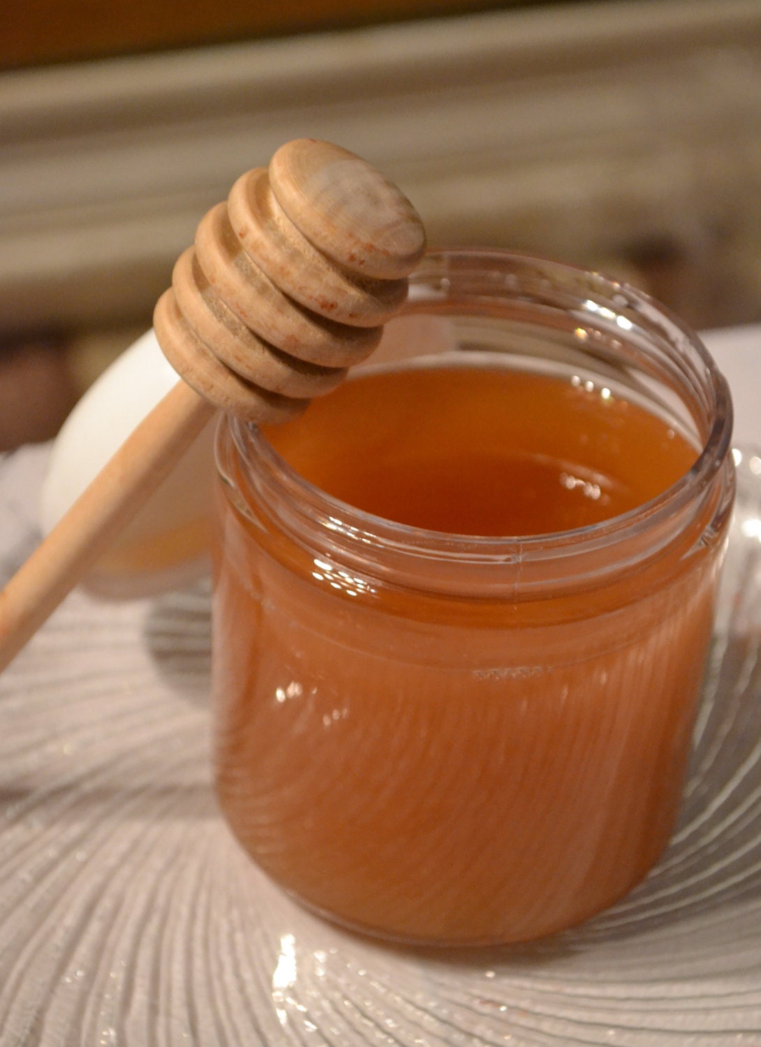 Golden Honey Bubble Bath with Wooden Honey Dipper Mothers