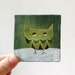 winter owl 2 / original painting on canvas
