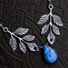 Labradorite Necklace, AAAA Grade, Leaf Accent, Sterling Silver - Elven by CircesHouse on Etsy