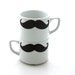 Mr and Mrs Mustache Moustache teacup set can be personalized