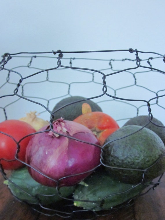 Large Handmade Wire Basket