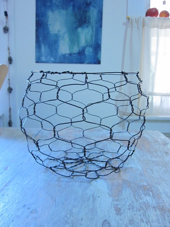 Large Handmade Wire Basket
