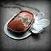 Ocean Jasper and sterling silver handcrafted rustic necklace - Fire Garden