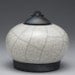 Ceramic jar,Raku Pottery,Lidded Jar,White and Black clay jar with lid,Raku Jar, art pottery,covered jar